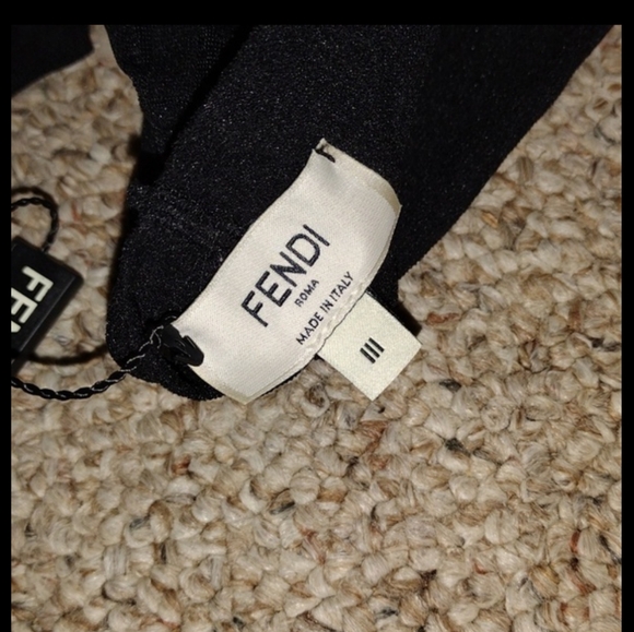Authentic Fendi tights F black size lll new - Picture 6 of 9